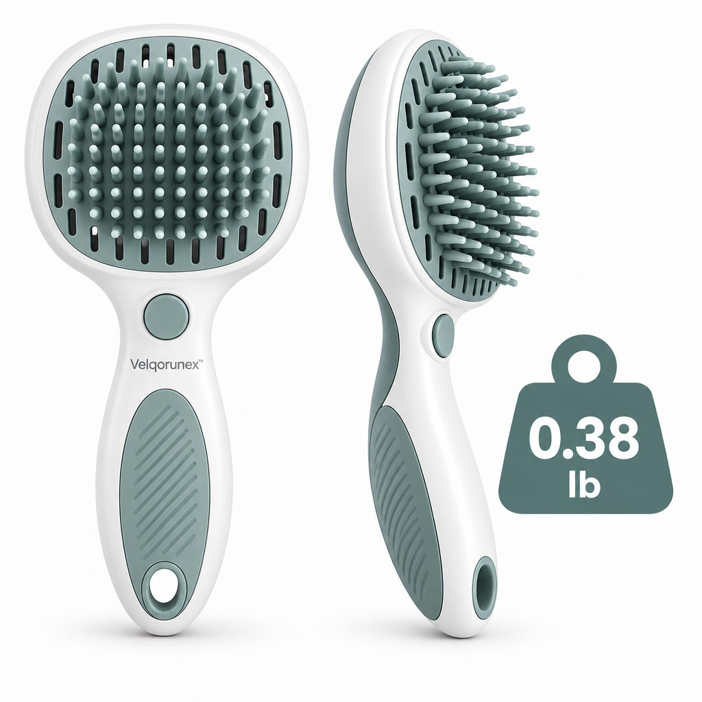 Velqorunex™ Sage Mist Oval Grooming Brush weight