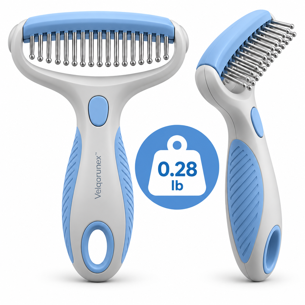Velqorunex™ Skyline Wide-Head Grooming Rake weight