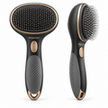 Velqorunex™ Midnight Gold Oval Slicker Brush main