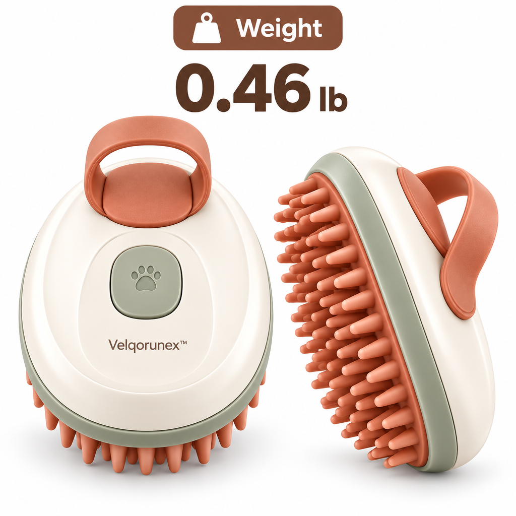 Velqorunex™ Terracotta Loop Palm Grooming Brush weight