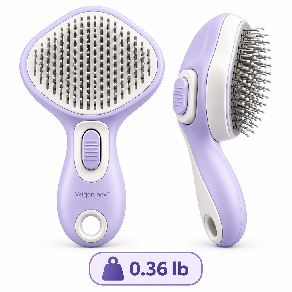 Velqorunex™ Lavender Diamond Slicker Brush weight