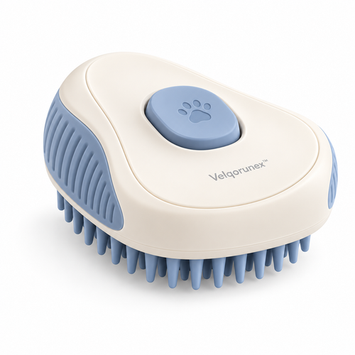 Velqorunex™ Blue Paw Palm Massage Brush main