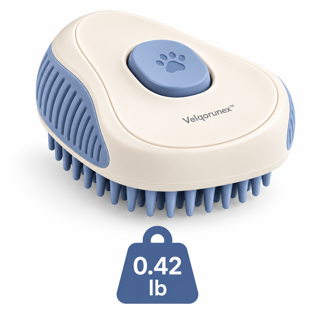 Velqorunex™ Blue Paw Palm Massage Brush weight