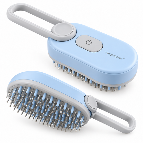 Velqorunex™ Aqua Glide Long-Handle Grooming Brush main