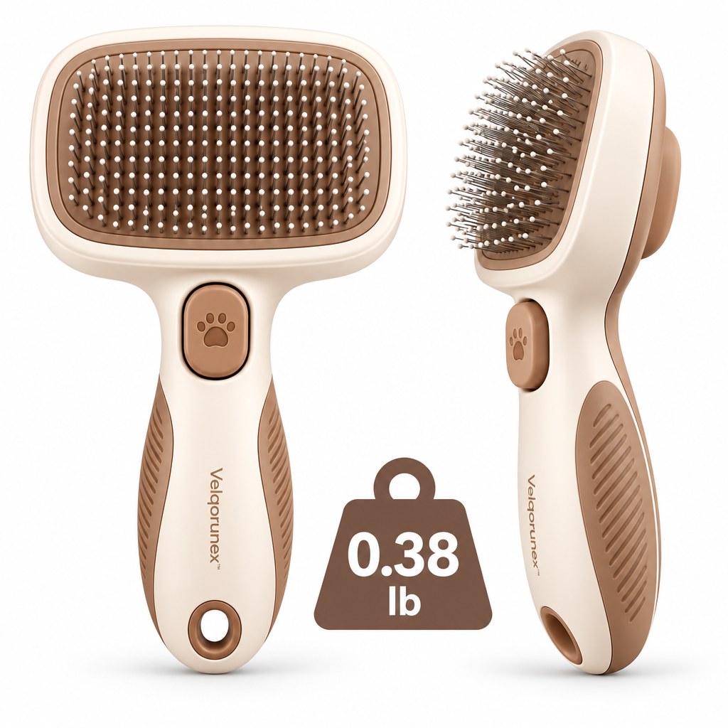 Velqorunex™ Sandstone Rectangular Slicker Brush weight